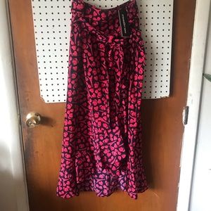 karl lagerfeld faux wrap tulip skirt 12